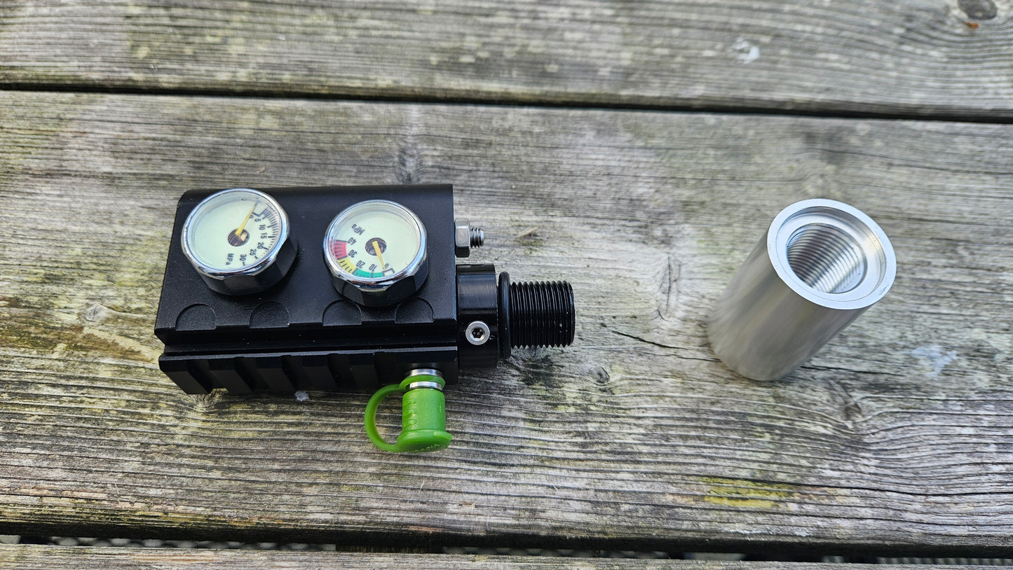 Snowpeak/AirmaX PP750 - Z Valve Ventil PCP Regulator zum Anschluss von Druckluftflaschen