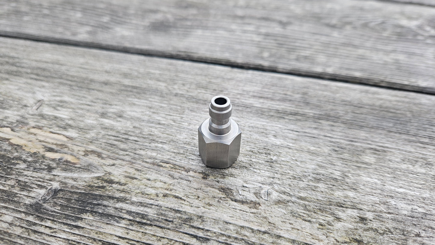 Nachfüllbare CO2 Kartusche aus Edelstahl - 8g, 12g oder 16g - incl. Fülladapter für Airsoft Paintball und mehr