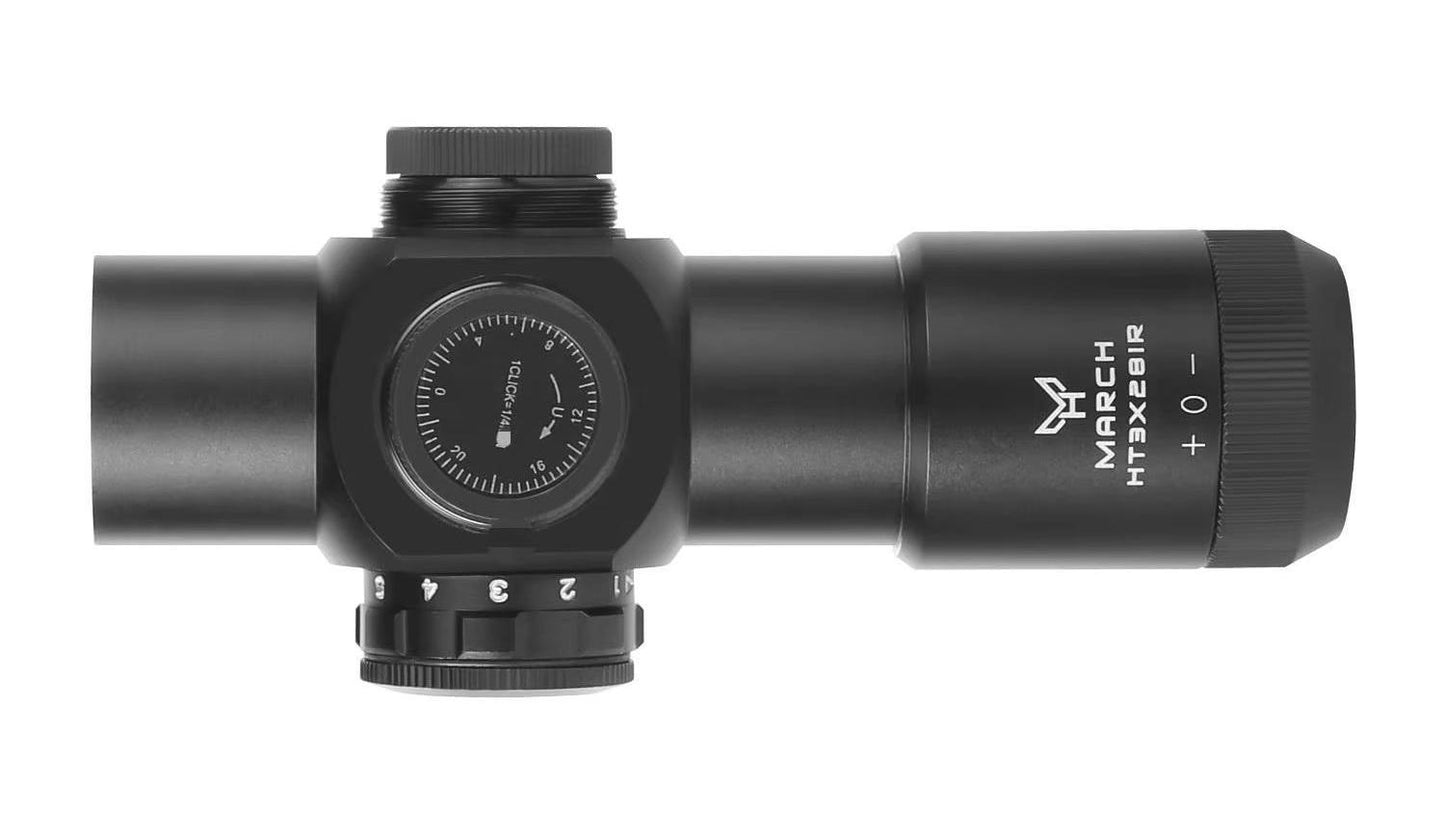 Mini Zielfernrohr - HT 3x28 IR Mil Dot