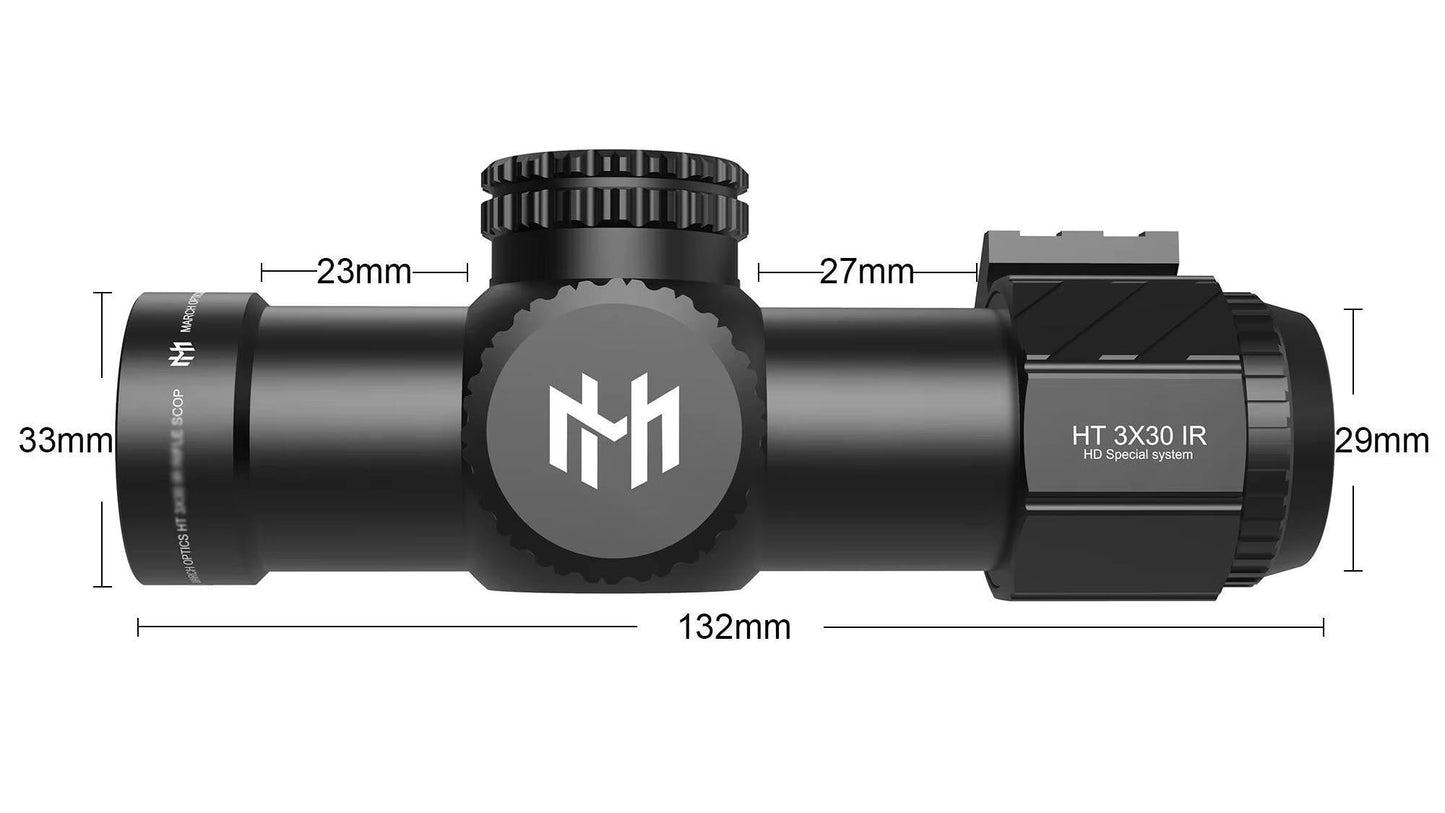 Mini Zielfernrohr - HT 3x30 IR Mil Dot