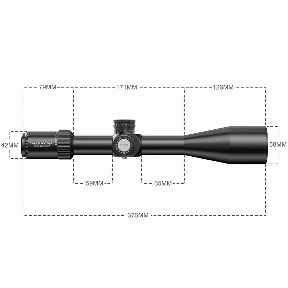 Westhunter HD-S 6-24X50 SFP - Zielfernrohr