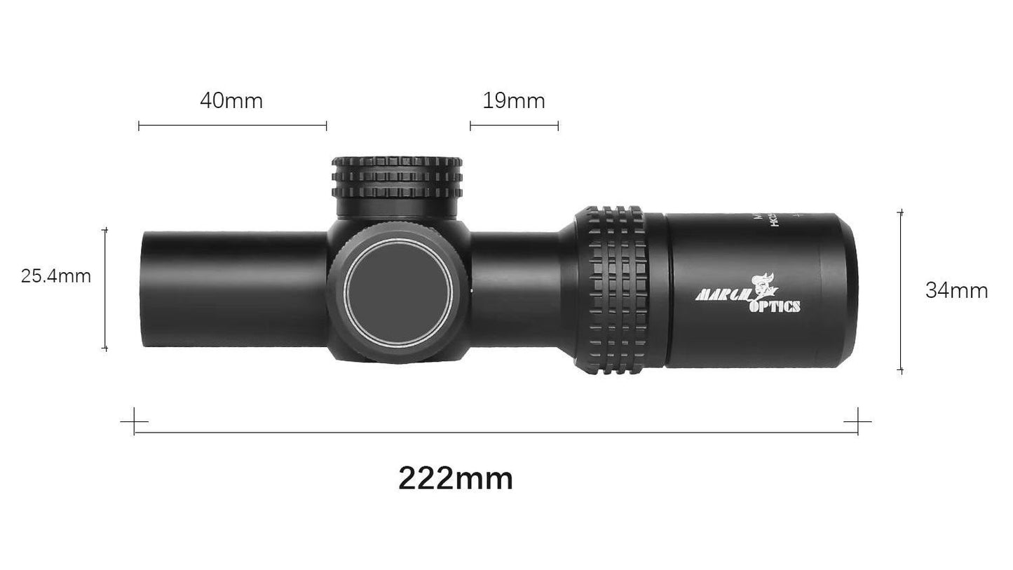 Mini Zielfernrohr - HK 1,5-5,5x20 IR Mil Dot