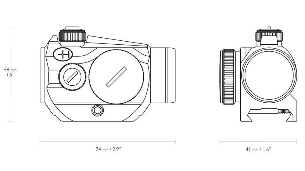 Hawke Vantage Point Sight 1x20 - Für 22mm Weaver
