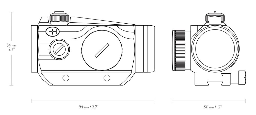 Hawke Vantage Point Sight 1x25 - Für 11mm Dovetail
